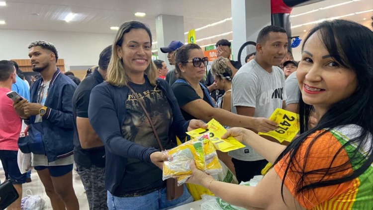 Entrega de kits da Corrida de Rua