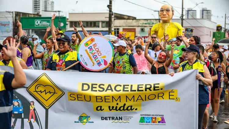 ‘Bloco Desacelere’: ações de trânsito do Detran-AP alcançam mais de 55 mil pessoas no Carnaval 2025