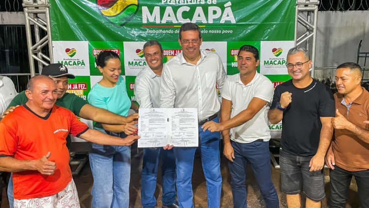 Prefeito de Macapá assina ordem de serviço para implementação do novo binário da Fazendinha