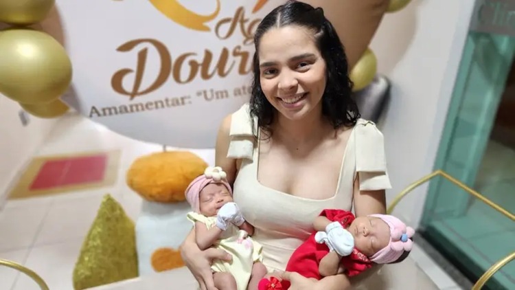 ‘O Banco de Leite Humano do Amapá foi fundamental para garantir saúde às minhas filhas’, diz mãe de gêmeas prematuras
