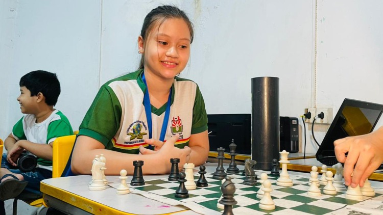 Alunos da Escola Municipal Elita Nunes Melo participam do Festival de Xadrez Open Infantil, em São Paulo