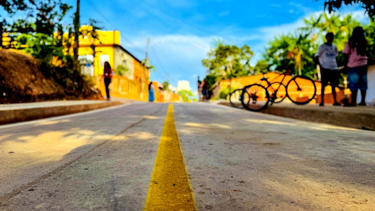 Moradores do bairro Novo Horizonte ganham novas ruas asfaltadas e mais qualidade de vida
