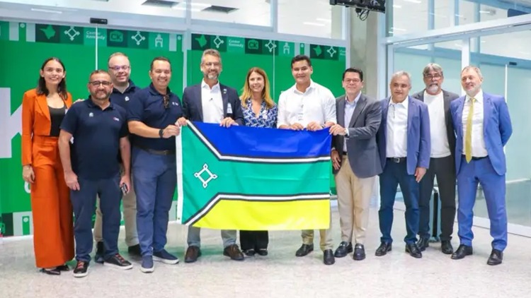 ‘É o Amapá no centro das discussões sobre economia, turismo e petróleo’, destaca Clécio Luís na chegada do primeiro voo da rota Rio de Janeiro-Macapá