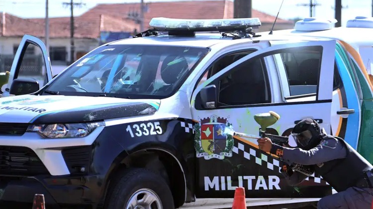 Simulação de emboscada encerra treinamento com manobras de elite em viaturas da Segurança Pública do Amapá