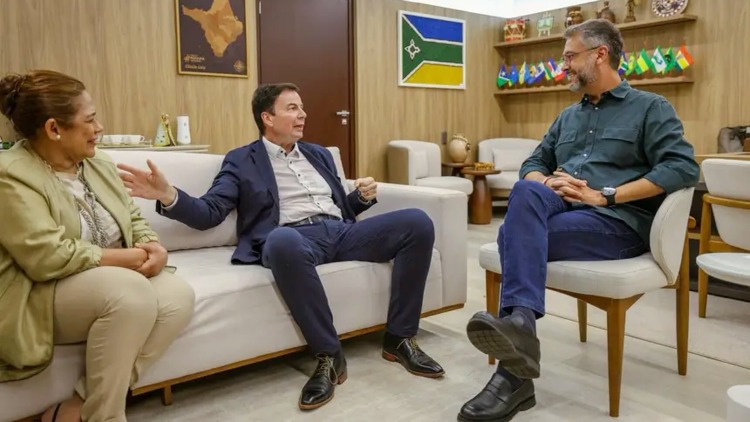 Governador Clécio reúne-se com prefeito suíço e projeta novas parcerias internacionais para o Amapá