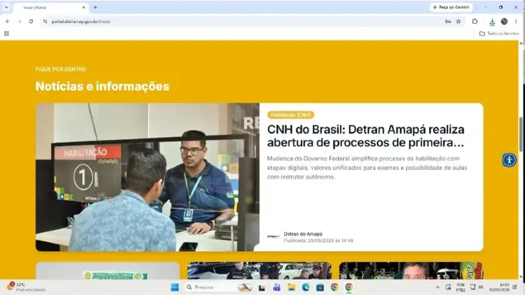 Governo do Amapá disponibiliza novo portal do Detran com serviços digitais ao cidadão